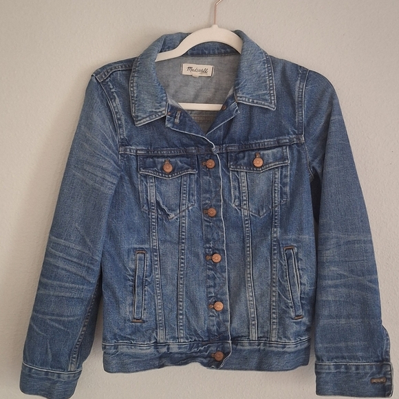 Madewell Classic Denim Jacket Blue Large Women’s - Picture 4 of 5